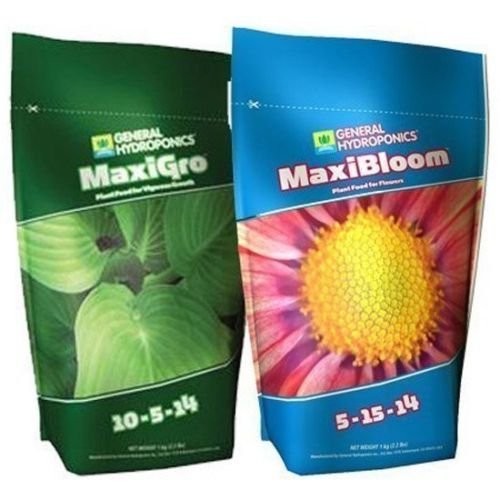 NEW Hydroponics Set of MaxiBloom for Flowering & MaxiGro for Vegetable Nutrients - 3D Root Labs