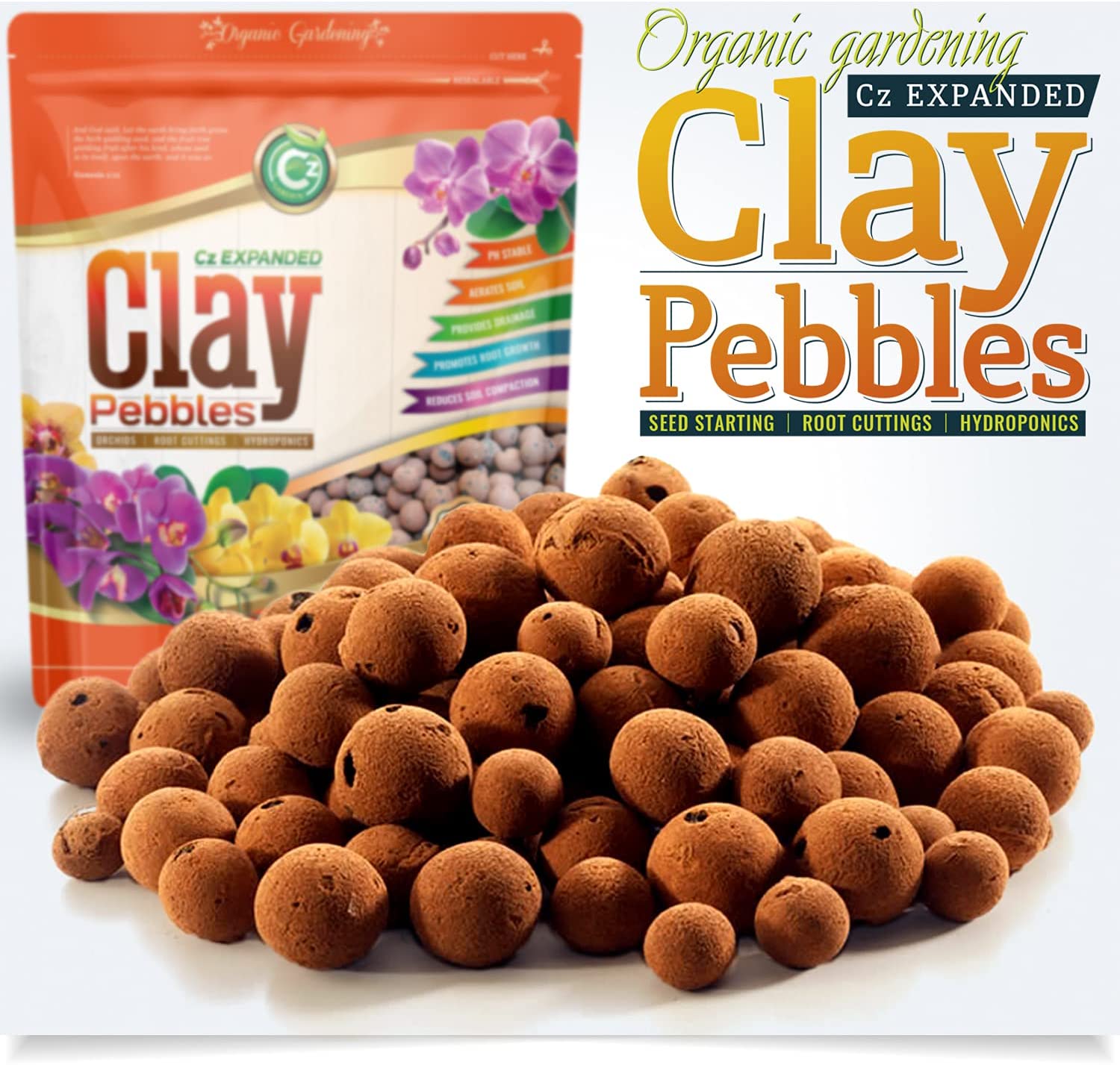 Organic Expanded Clay Pebbles - 3D Root Labs