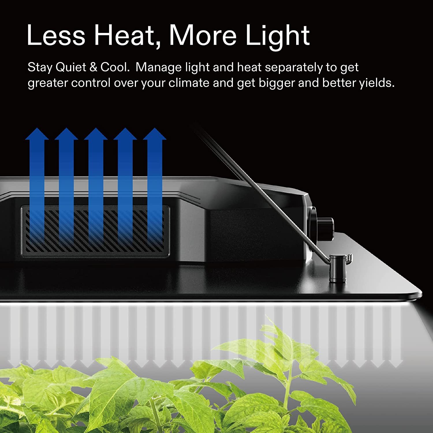 VIVOSUN VS1000 LED Grow Light with Samsung LM301 Diodes & Sosen Driver Dimmable Lights - 3D Root Labs