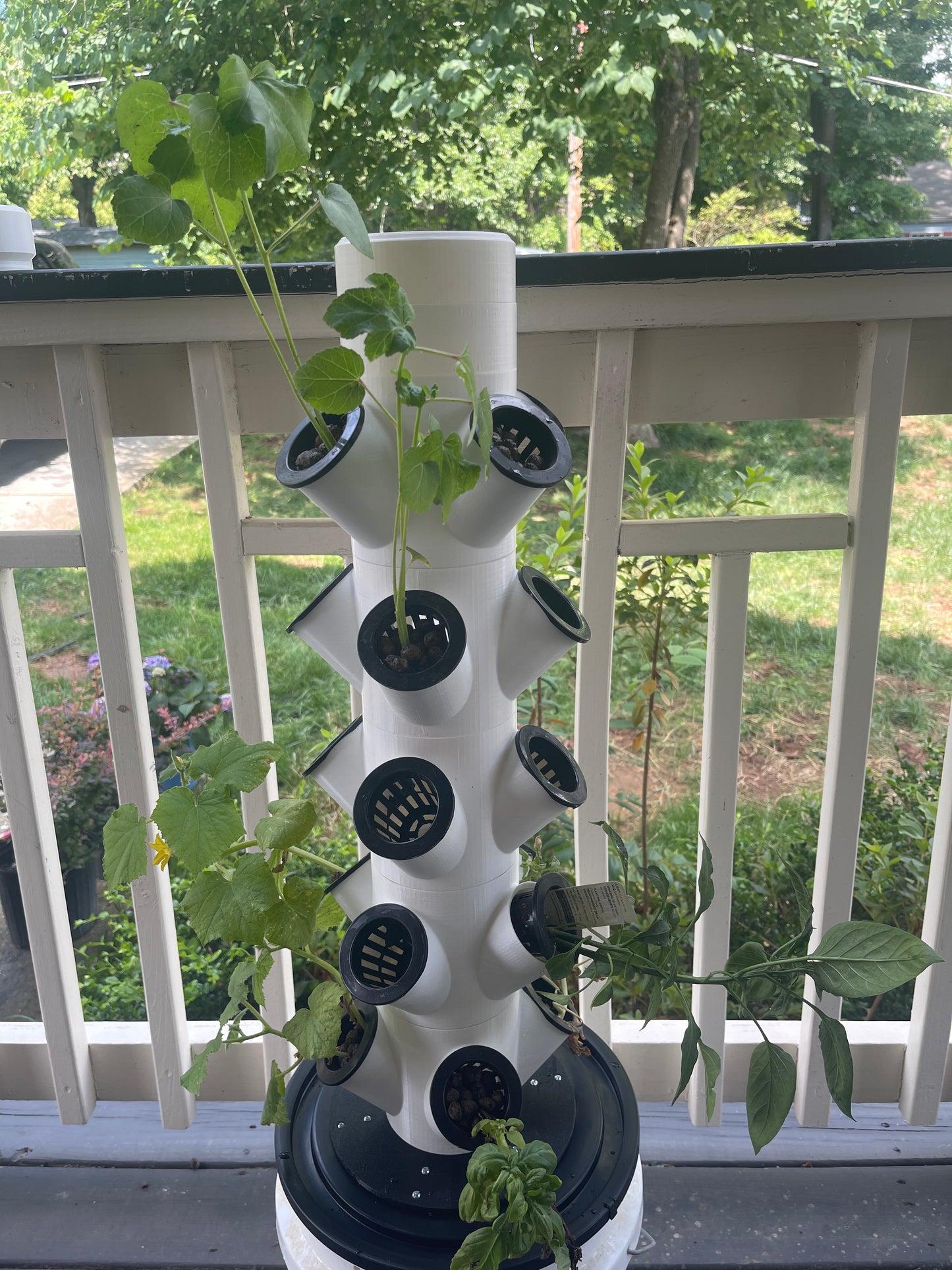 IEVA 3D Printed Modular Hydroponic 4.0ft Tower 20 Pot - 3D Root Labs