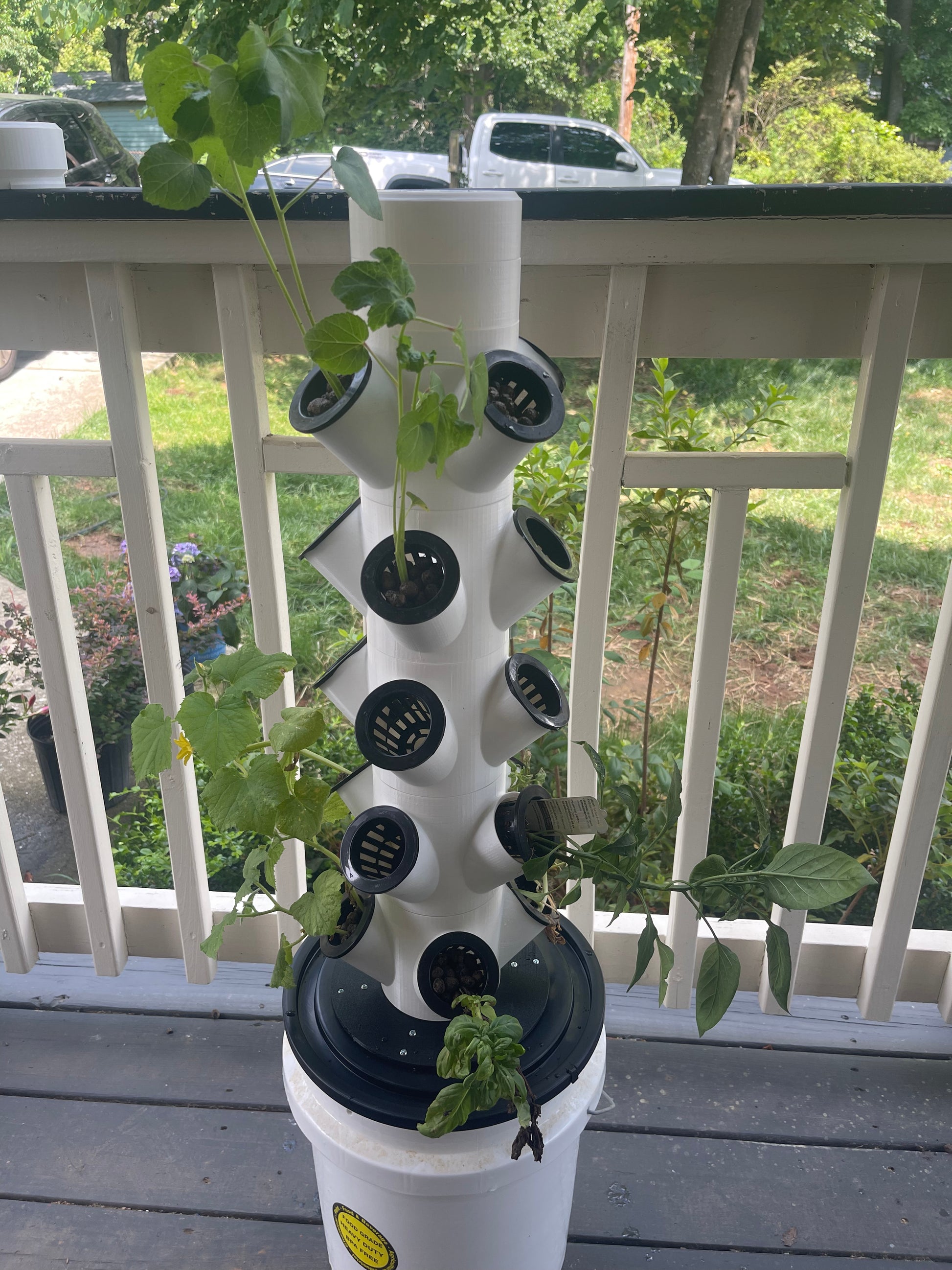 IEVA 3D Printed Modular Hydroponic 4.0ft Tower 20 Pot - 3D Root Labs