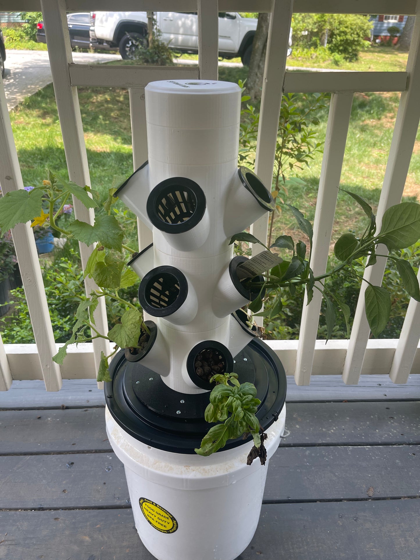 IEVA 3D Printed Modular Hydroponic 3.0ft Tower 12 Pot - 3D Root Labs