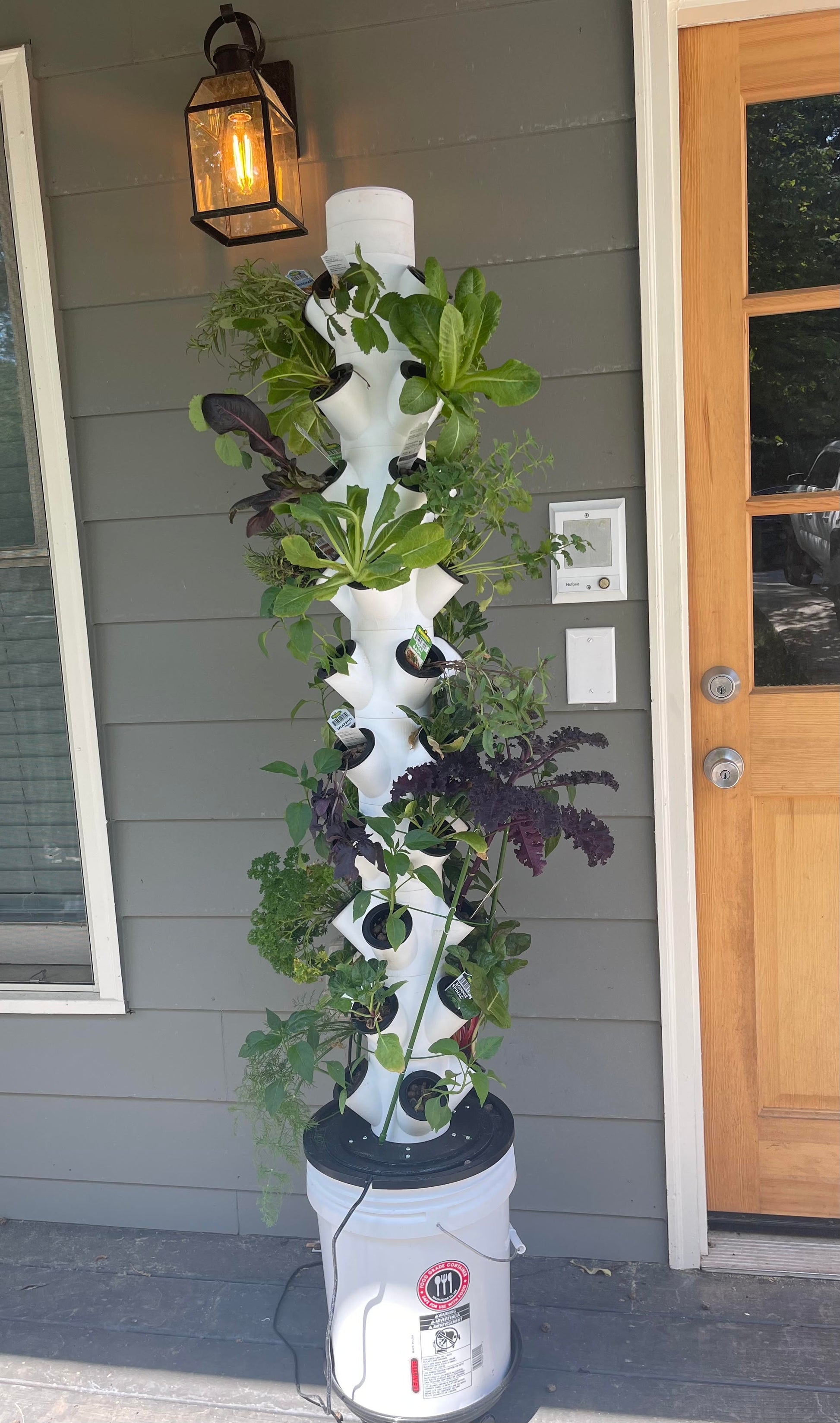 IEVA 3D Printed Modular Hydroponic 5.5ft Tower 40 Pot - 3D Root Labs